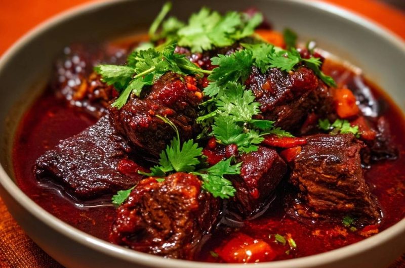 Rotes Rindfleisch-Curry