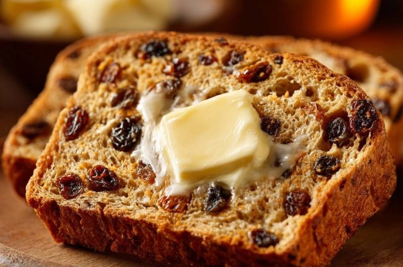 Rustikales Rosinenbrot (Nie wieder gesunkene Rosinen!)