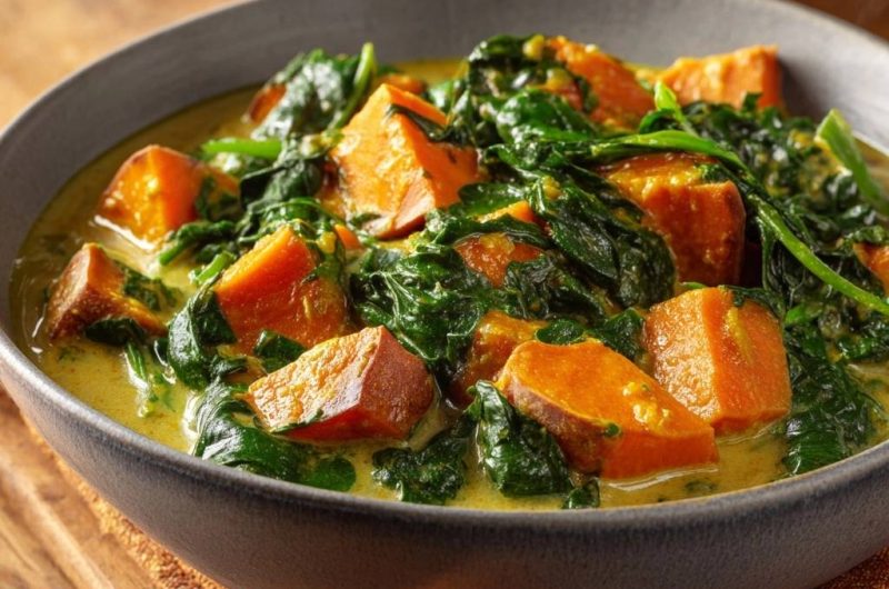 Süßkartoffel-Spinat-Curry