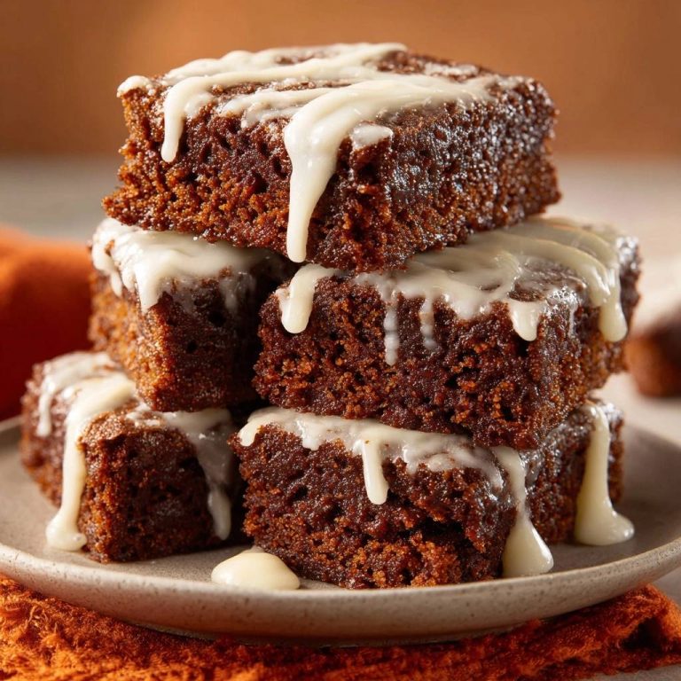 Saftige Kürbisriegel mit Frischkäse-Frosting – Rezept