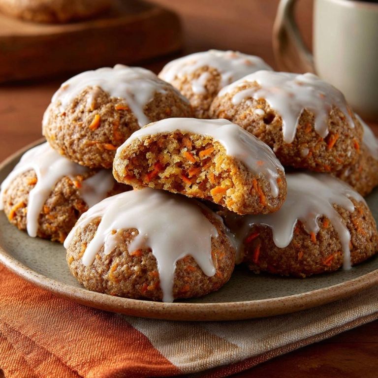 Saftige Karottenkekse mit cremiger Glasur – Rezept