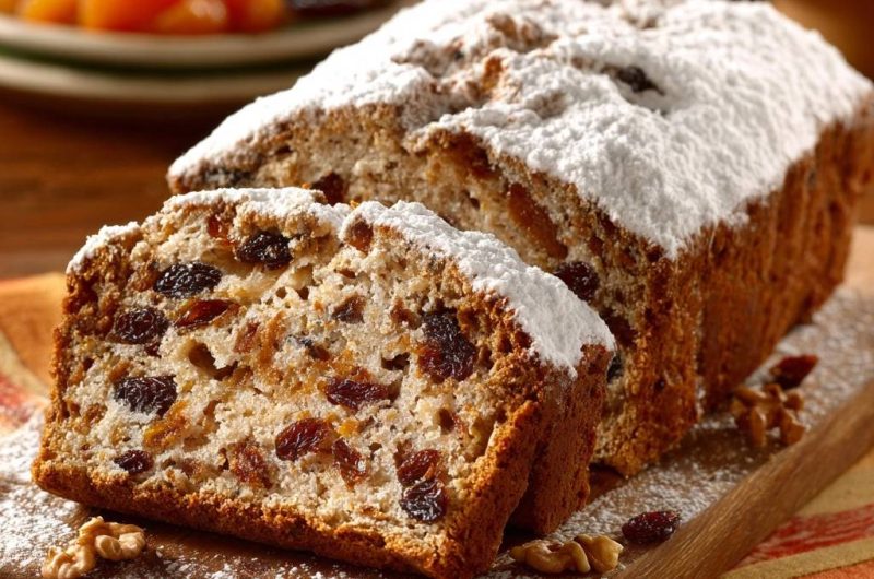 Saftiges Aprikosen-Rosinen-Walnuss-Brot (Nie wieder sinkende Früchte!)