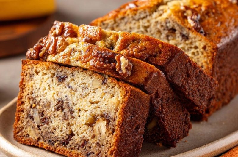 Saftiges Bananen-Walnuss-Brot