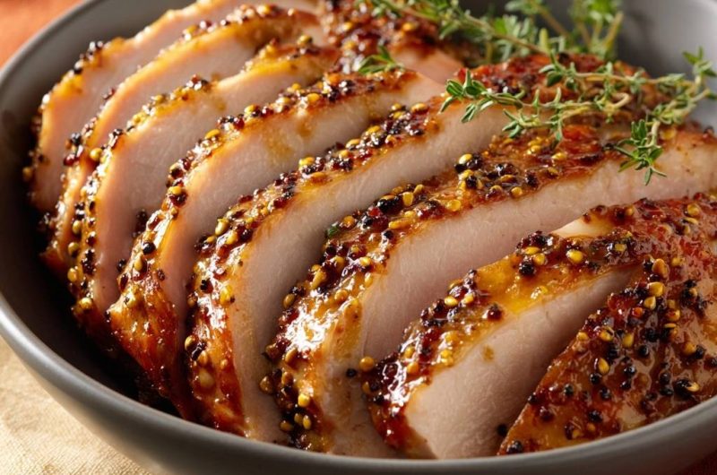 Saftiges Senf-Thymian-Filet