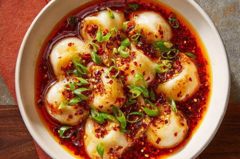 Scharfe Chiliöl-Dumplings