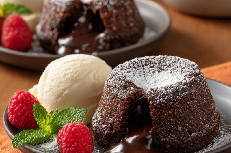 Schokoladen-Lavakuchen (Nie wieder fester Kern!)