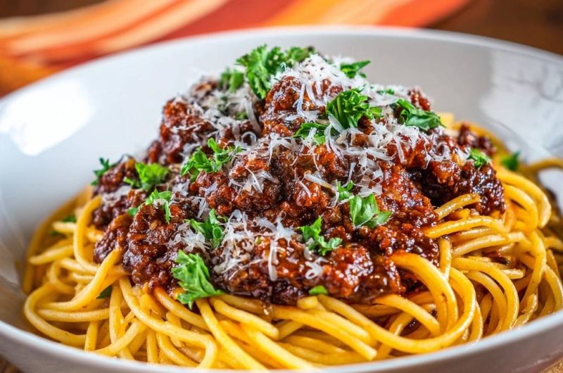 Spaghetti Bolognese (Nie wieder klumpiges Hackfleisch!)