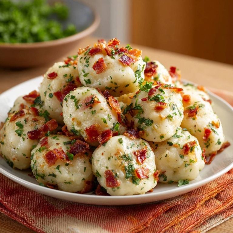 Speck-Petersilien-Kartoffelklöße (Nie wieder zerfallende Knödel!)