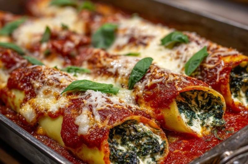 Spinat-Ricotta-Cannelloni (Keine wässrige Soße mehr)