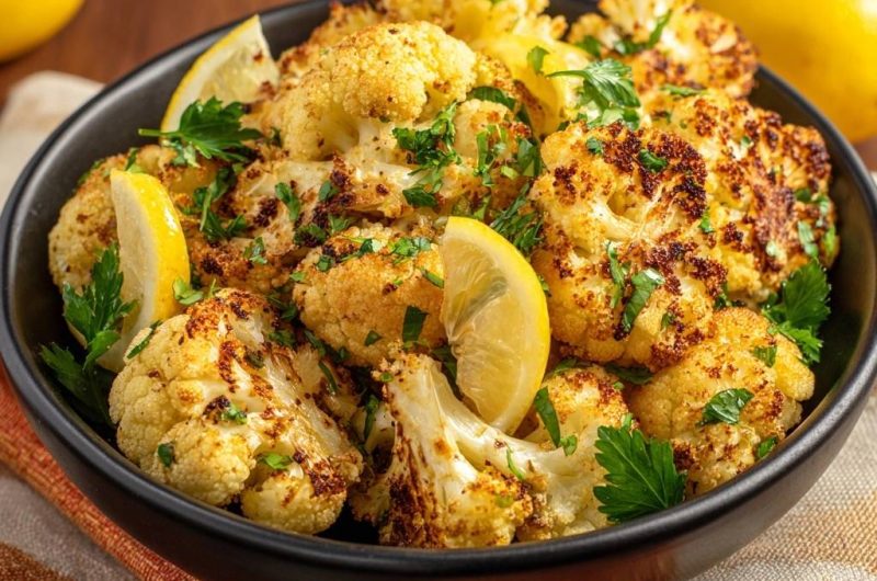 Zitronig-knuspriger Ofen-Blütenkohl