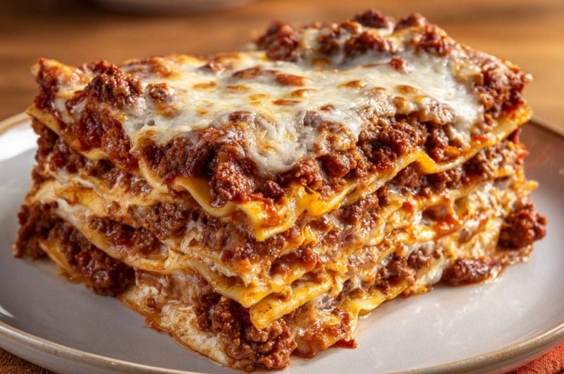 Hackfleisch-Lasagne