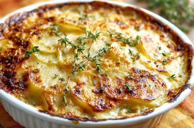 Kartoffel-Thymian-Gratin