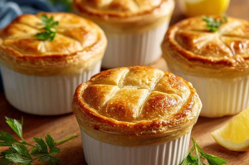 Mini-Zitronen-Hähnchen-Pasteten