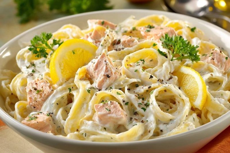 Zitronen-Lachs-Tagliatelle