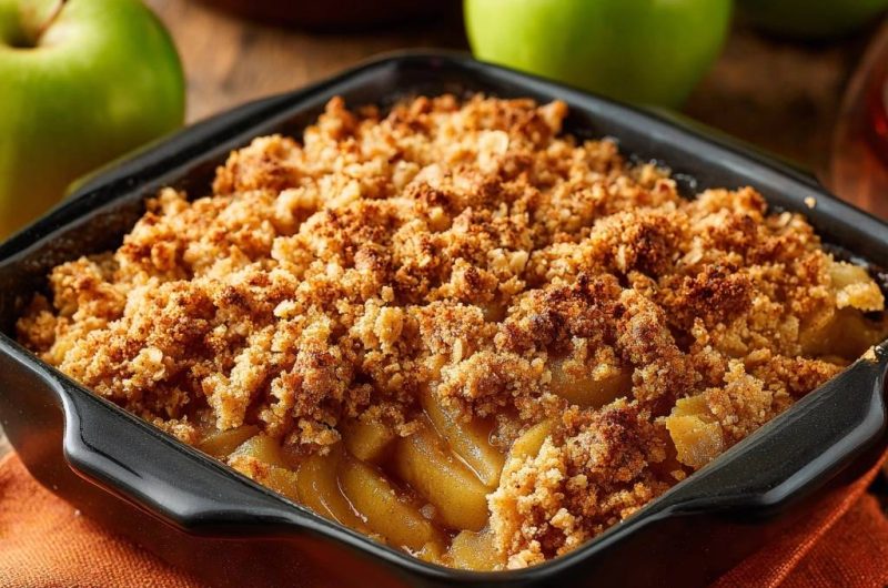 Apfel-Crumble (Nie wieder matschige Streusel!)