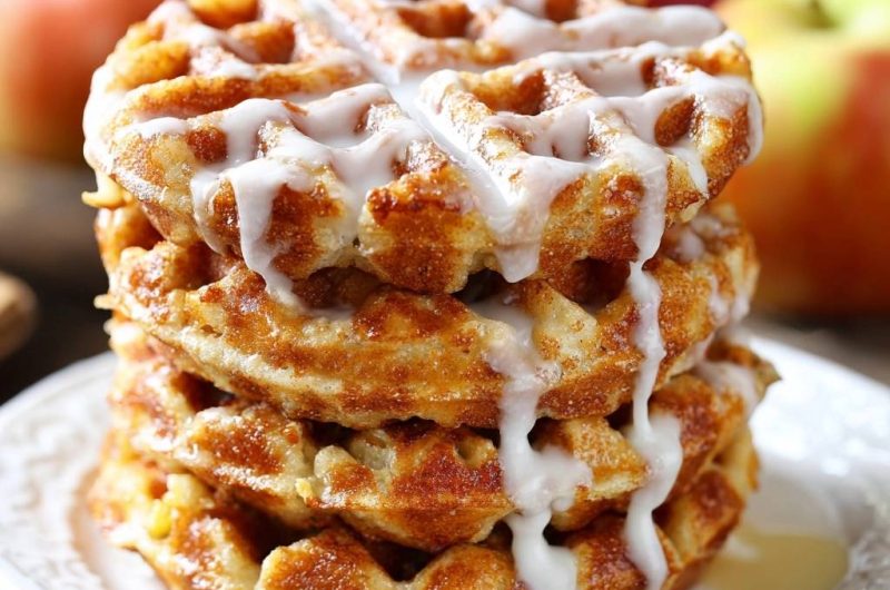 Apfel-Zimt-Waffeln (Nie wieder weiche Waffeln!)