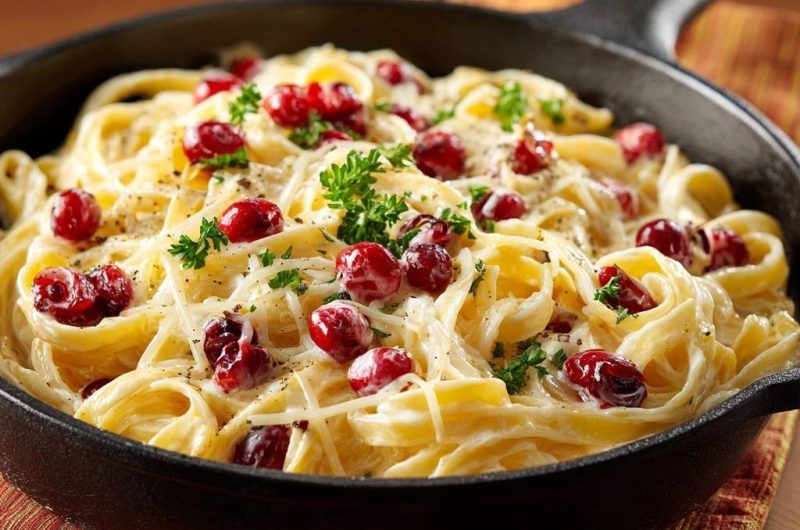 Cremige Cranberry-Tagliatelle (Keine geronnene Sahne mehr!)