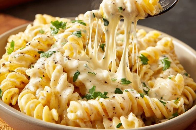 Cremige Käse-Fusilli