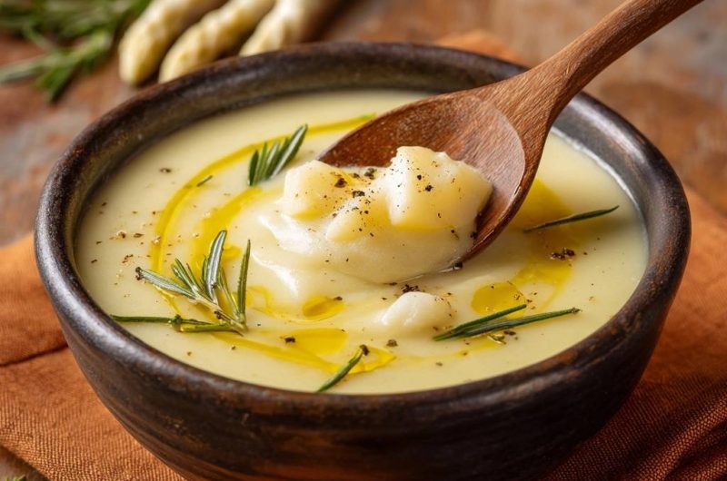 Cremige Kartoffel-Spargel-Suppe (Nie wieder matschige Kartoffeln!)