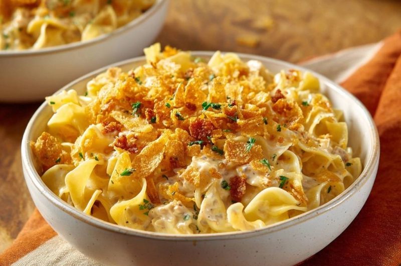 Cremiger Thunfisch-Nudelauflauf