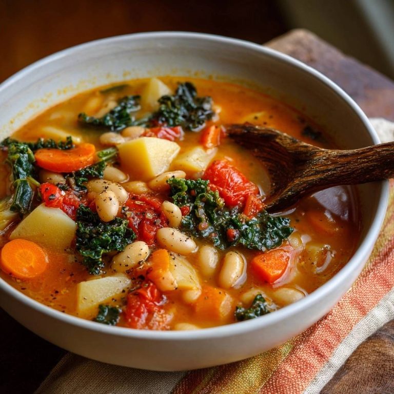 Cremiger Weißer-Bohnen-Eintopf mit Grünkohl – Rezept