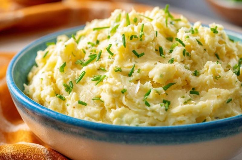 Cremiges Kartoffelpüree mit Schnittlauch