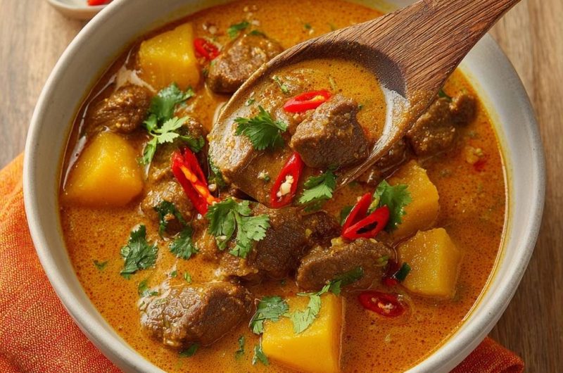 Cremiges Rinder-Curry mit Kartoffeln