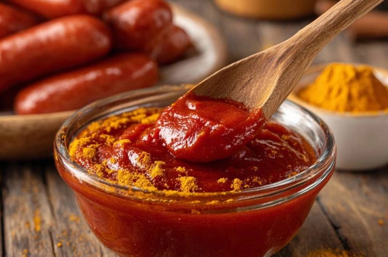 Currywurst mit klumpenfreier Sauce