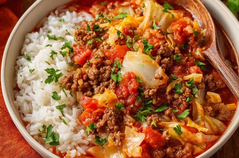 Deftiger Kohl-Hackfleisch-Eintopf