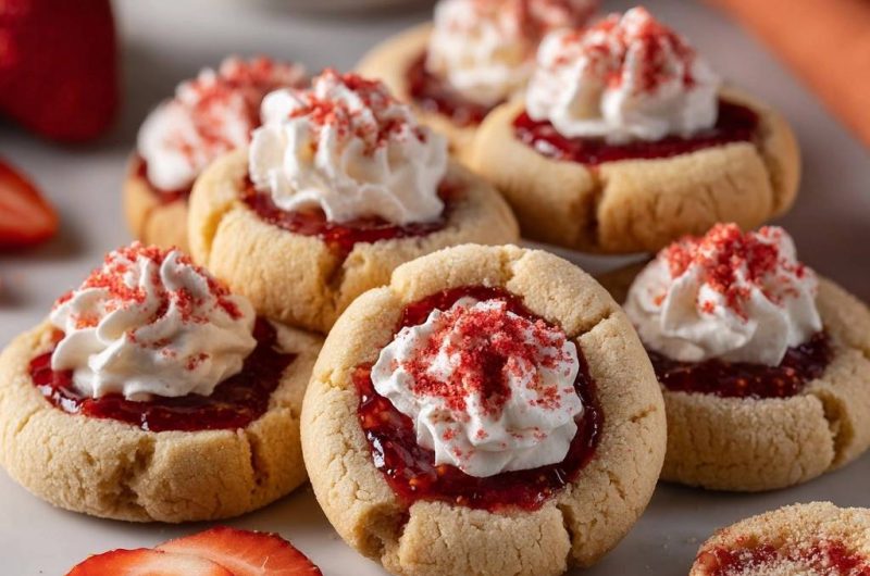 Erdbeer-Shortcake-Kekse