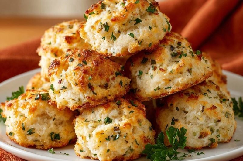 Fluffige Käse-Petersilien-Biscuits (Garantiert jedes Mal fluffig!)