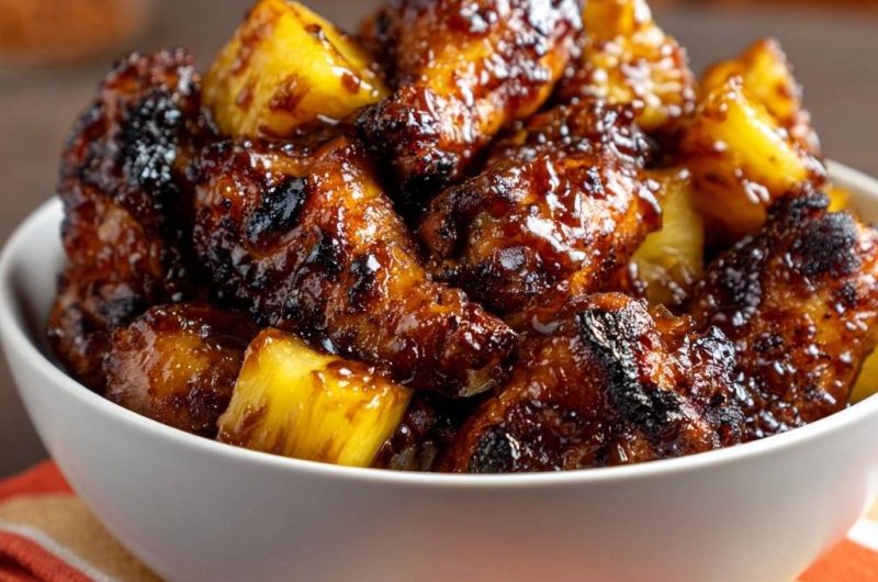 Glasierte Ananas-Hähnchen-Wings