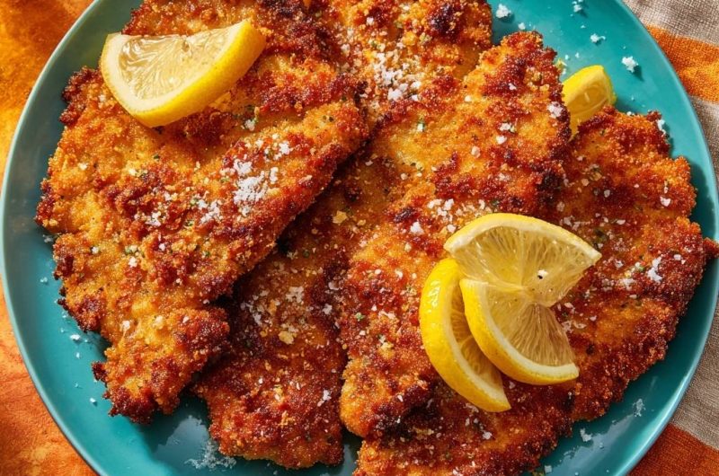 Goldbraunes Hähnchenschnitzel