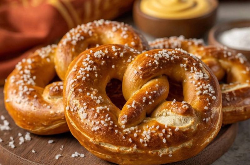 Hausgemachte Laugenbrezeln (Nie wieder blasse Kruste!)