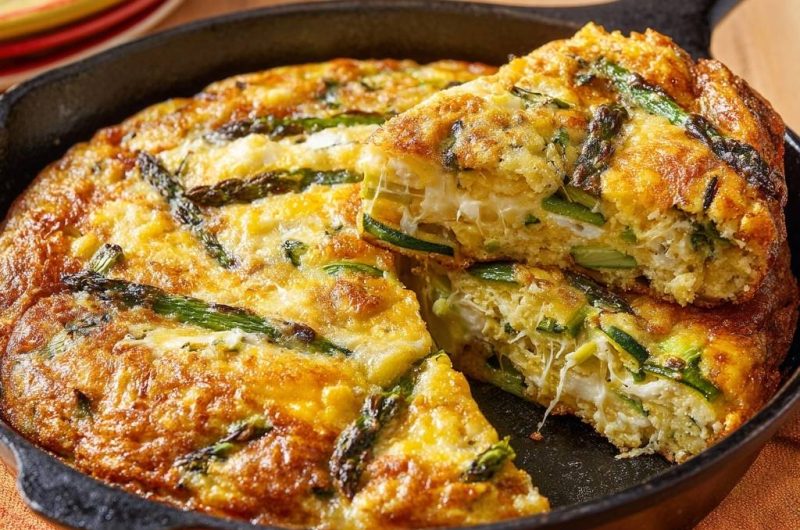 Herzhafte Spargel-Frittata aus der Pfanne