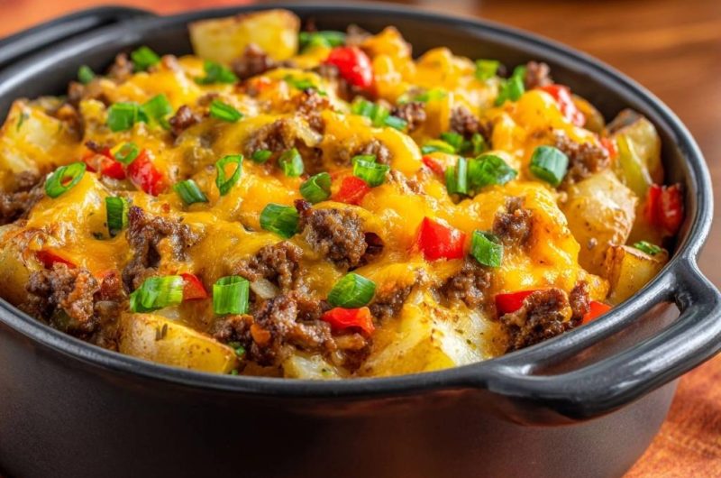 Herzhafter Kartoffel-Hackfleisch-Auflauf