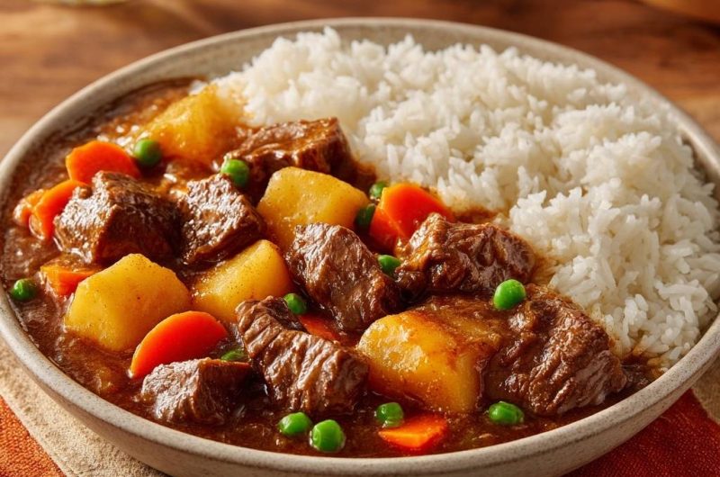 Herzhaftes Rindergulasch mit Gemüse