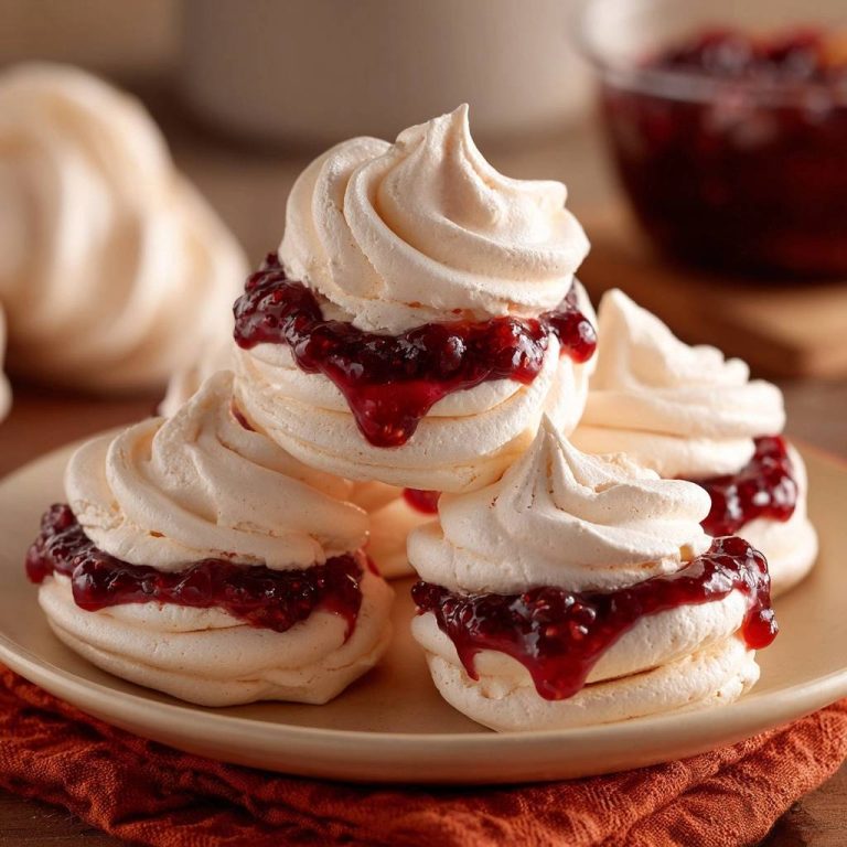 Himbeer-Baisertürmchen (Nie wieder zusammenfallende Baiser!)