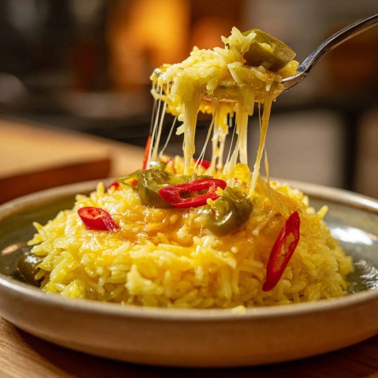 Jalapeño-Käse-Reis: Cremig ohne Klümpchen