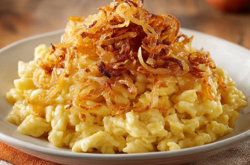 Klassische Allgäuer Kässpätzle