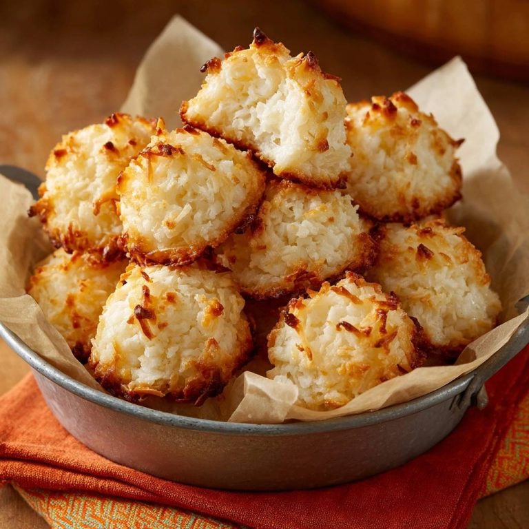 Knusprige Kokosmakronen (Nie wieder trockene Kokosmakronen!)