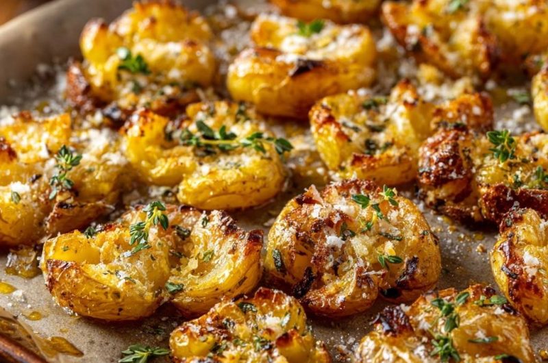 Knusprige Parmesan-Thymian-Babykartoffeln