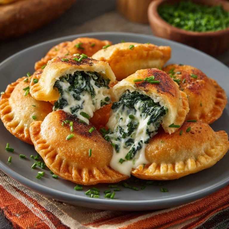 Knusprige Spinat-Käse-Teigtaschen: Nie wieder auslaufen!