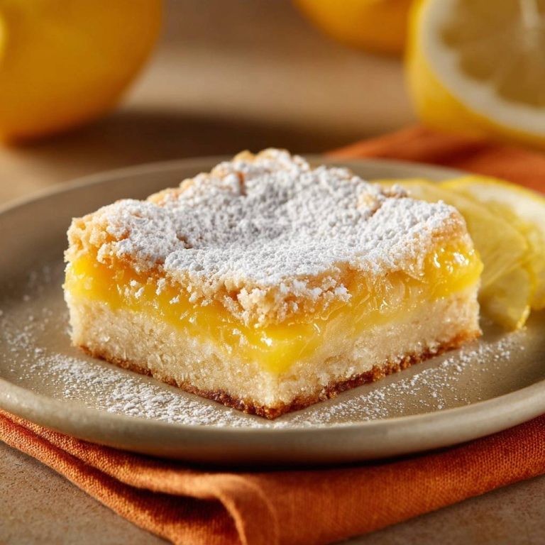 Knusprige Zitronenschnitten (Nie wieder matschiger Boden!)