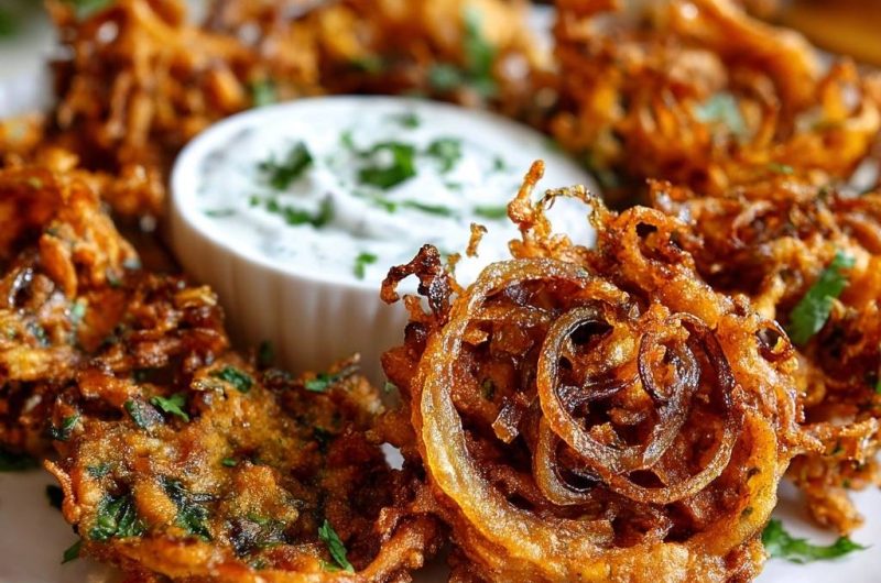 Knusprige Zwiebel-Bhajis