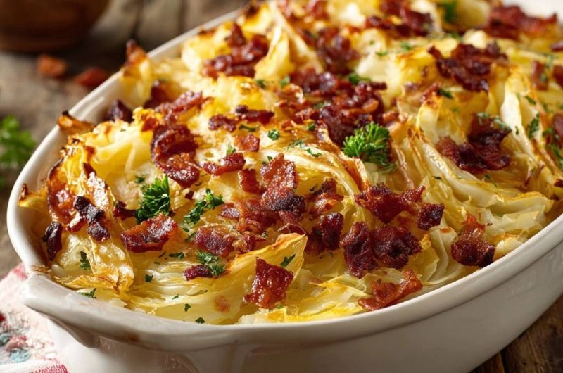 Knuspriger Porree-Speck-Auflauf (Nie wieder matschiger Porree!)