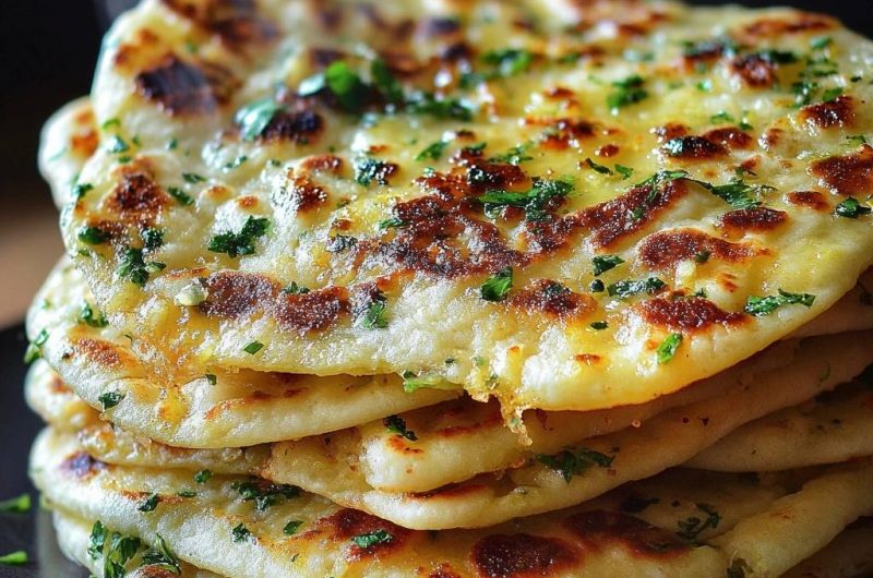 Knuspriges Käse-Naan