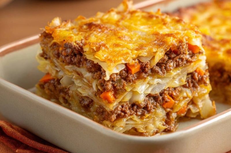 Kraut-Hack-Karotten-Auflauf