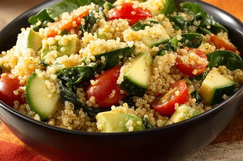 Mediterraner Quinoa-Salat mit Avocado