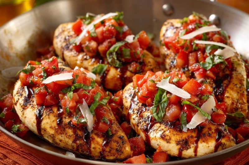 Mediterranes Bruschetta-Hähnchen